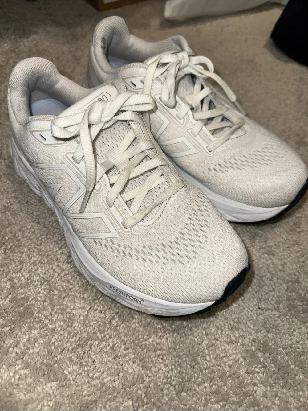 New Balance Women's White Fresh Foam Athletic Sneakers